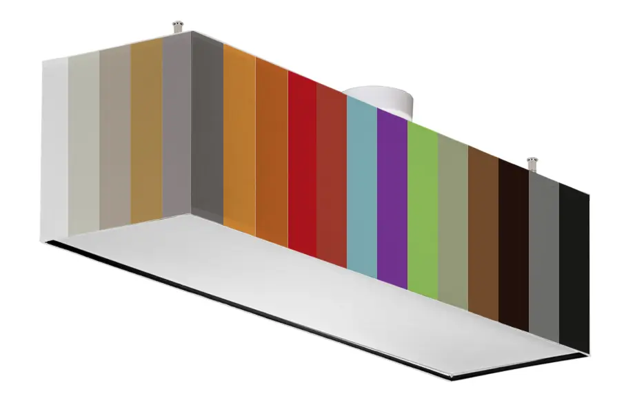 Deckenleuchte in verschiedenen Farben