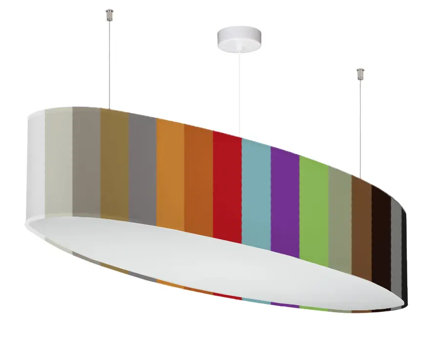 Deckenleuchte in verschiedenen Farben