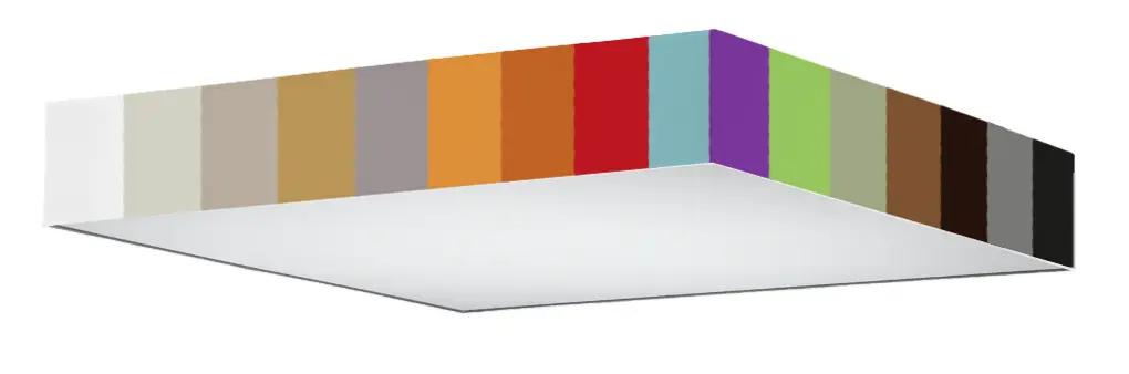 Deckenleuchte in verschiedenen Farben
